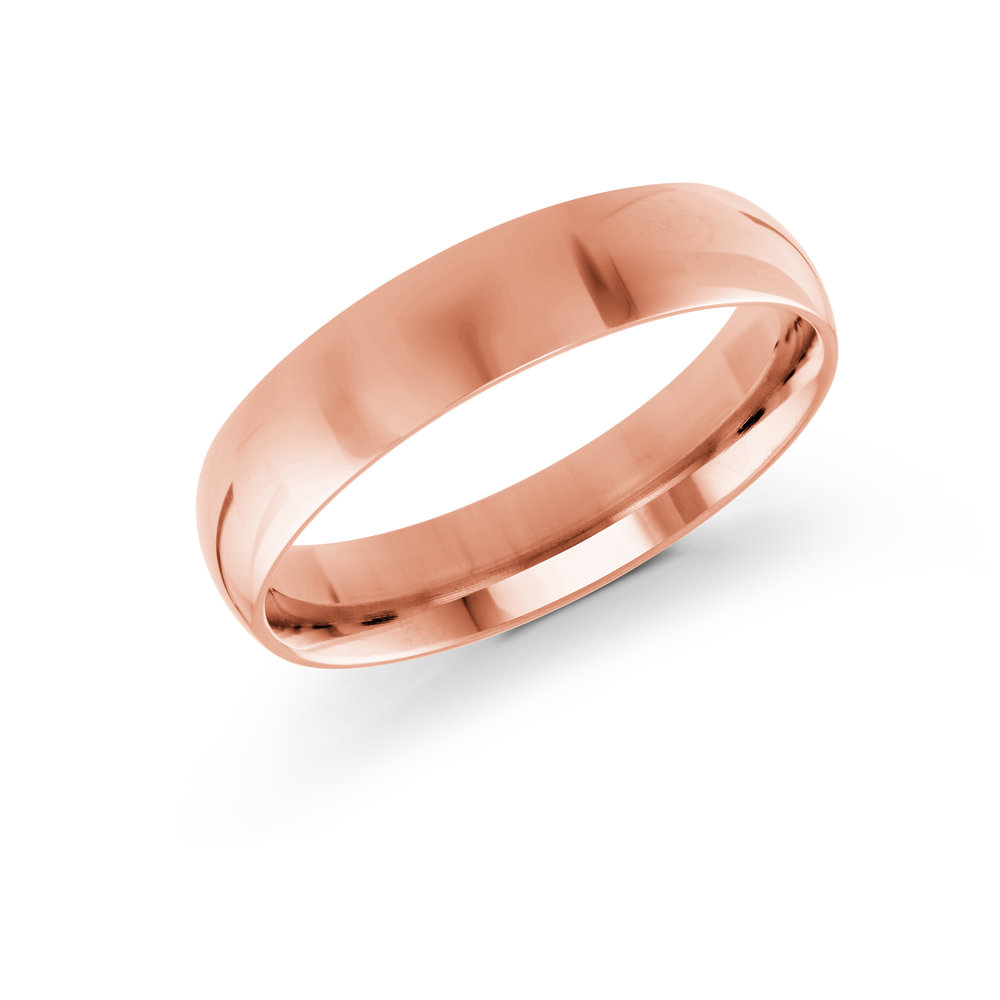 Pink Gold Men's Ring Size 5mm (J-217-05PG)