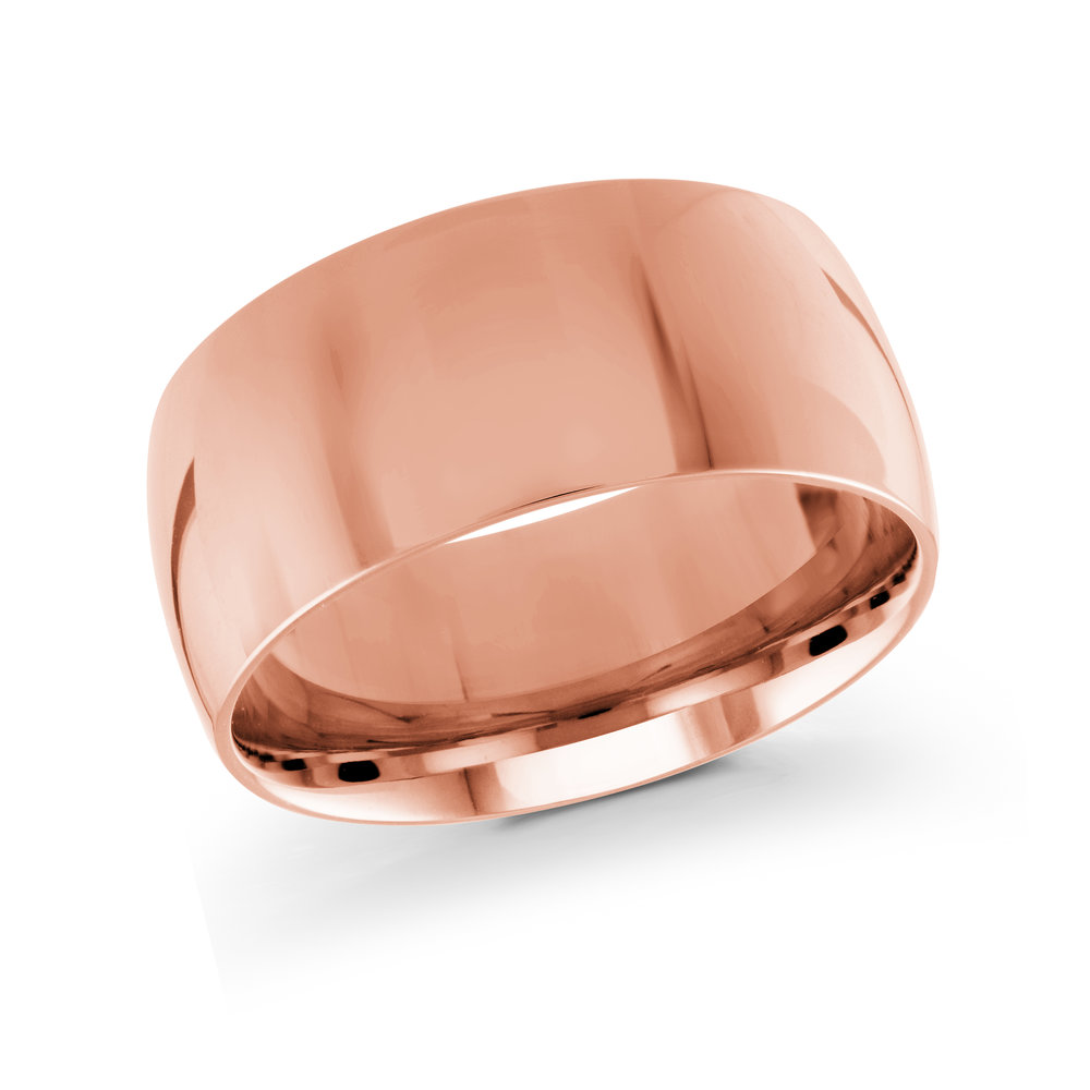 Pink Gold Men's Ring Size 10mm (J-100-10PG)