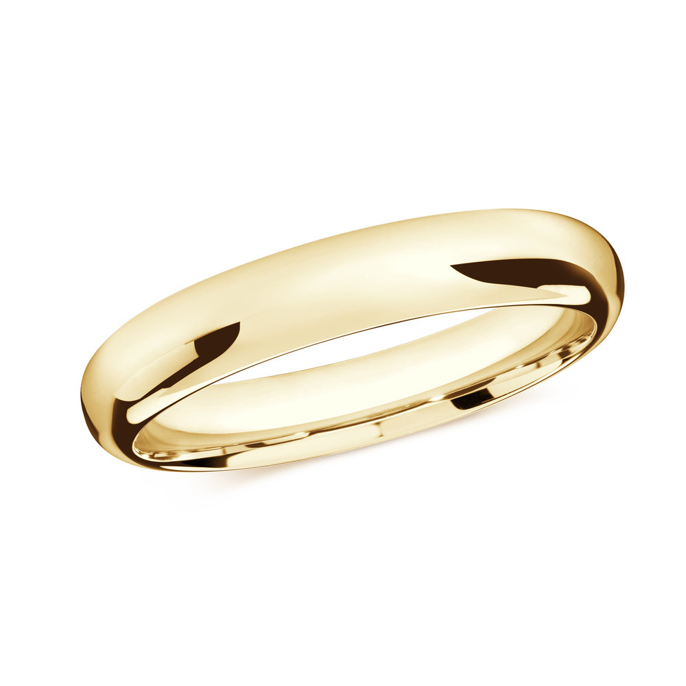 Yellow Gold Men's Ring Size 4mm (J-207-04YG)